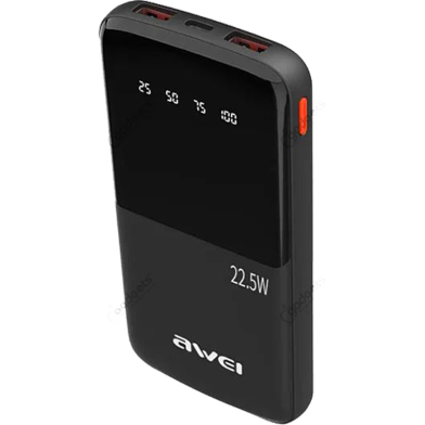 Awei P10K 10000mAh PD ফাস্ট চার্জ পাওয়ার ব্যাংক - Image 1